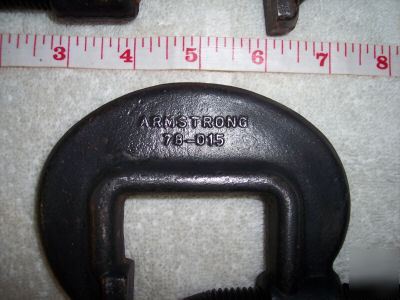 (2) armstrong usa c-clamps 1 1/2 inch or 78-015 nice