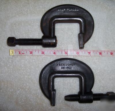 (2) armstrong usa c-clamps 1 1/2 inch or 78-015 nice