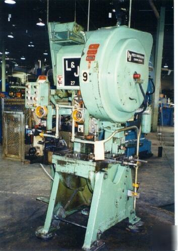 27 ton l&j high speed flywheel type open back press