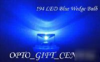 50PCS 194/168 led blue inverted leds sidelight bulb f/s