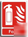 Foam fire sign - semi rigid-200X250MM(fi-042-re)