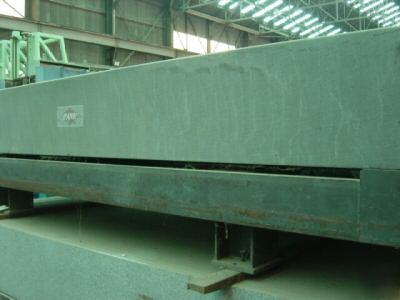 Granite surface plate with heavy metal stand 5FT x 12FT