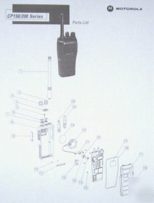 Motorola CP150 CP200 PR400 parts & accessories guide