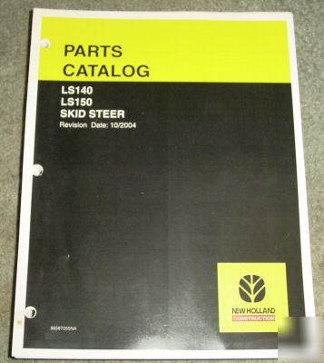 New holland LS140 LS150 skid loader parts catalog nh