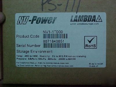 New lambda nv-power NV1-1T000 brand foil sealed 