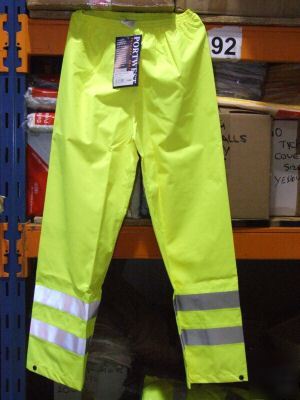 Port west hi vis traffic trouser EN471 sz small