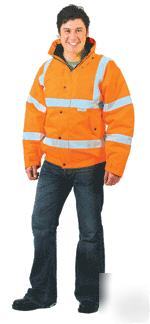 Royal gold hi-viz orange bomber jacket xx-large EN471 