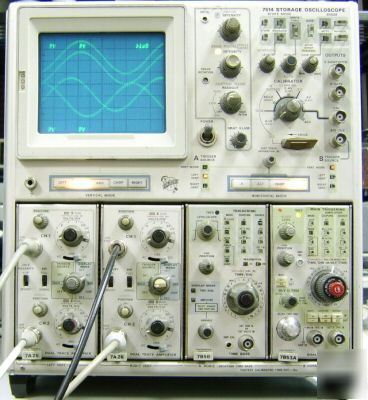 Tektronix 7514 storage scope, plug-ins, certificate