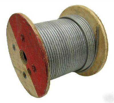 Wire rope vinyl pvc coated 250 ft 3/8