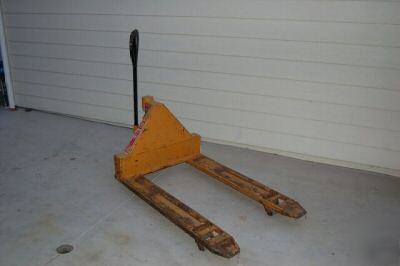  rol-lift t-29 sideways pallet truck jack fourway guar 