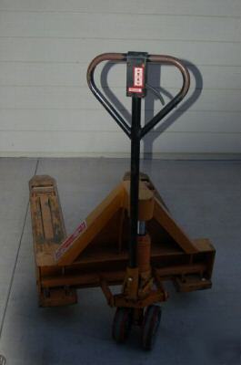  rol-lift t-29 sideways pallet truck jack fourway guar 