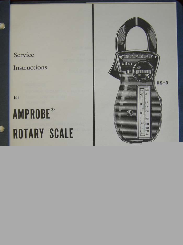Amprobe rs series rotary scale instruction manual