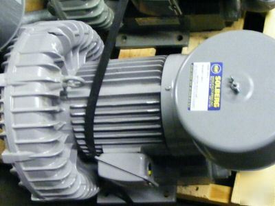 Regenerative blower ring compressor 206 cfm vacuum/air