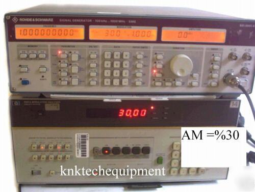 Rohde & schwarz rf generator/sweeper 100KHZ-1GHZ