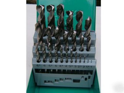 Us. pro 25PC hss ground drill bits (split point)inc vat