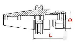 Bison bt-40 da 180 collet chuck - 2.75