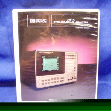 Hp 3561A dynamic signal analyzer operating mnaual