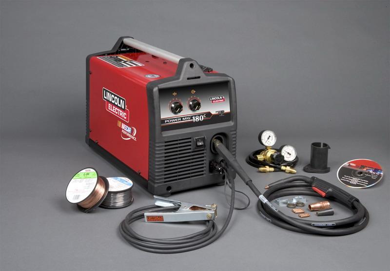 Lincoln power mig 180C mig welder pkg K2473-1 w/cart 