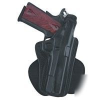 Paddle holster leather black g & g B807-G17