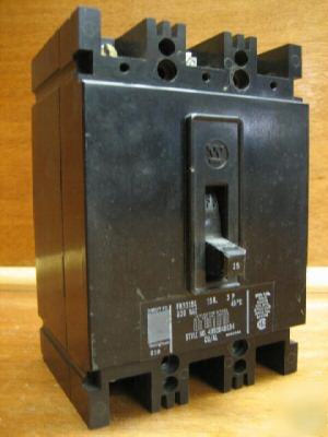 Westinghouse breaker FB3015L 15A a 15AMP 15 amp