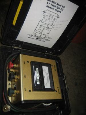 Mid-west instrument 830 back flow tester