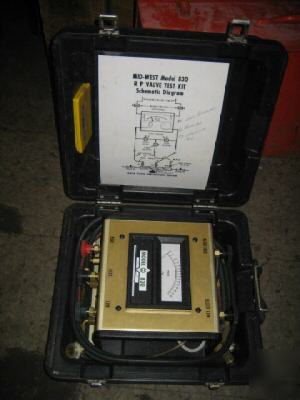 Mid-west instrument 830 back flow tester