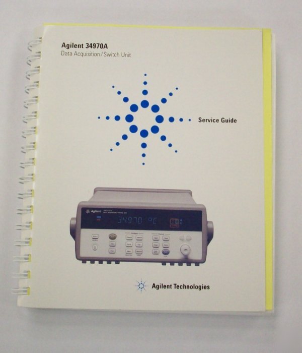 Hp / agilent 34970A sv guide w/schem manual - $5 ship 