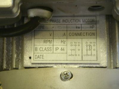 New electric motor 4HP 3400RPM