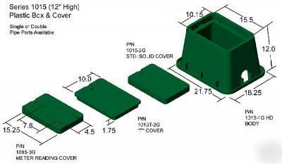 Quazite synertech christy highline fiberglass box 1015