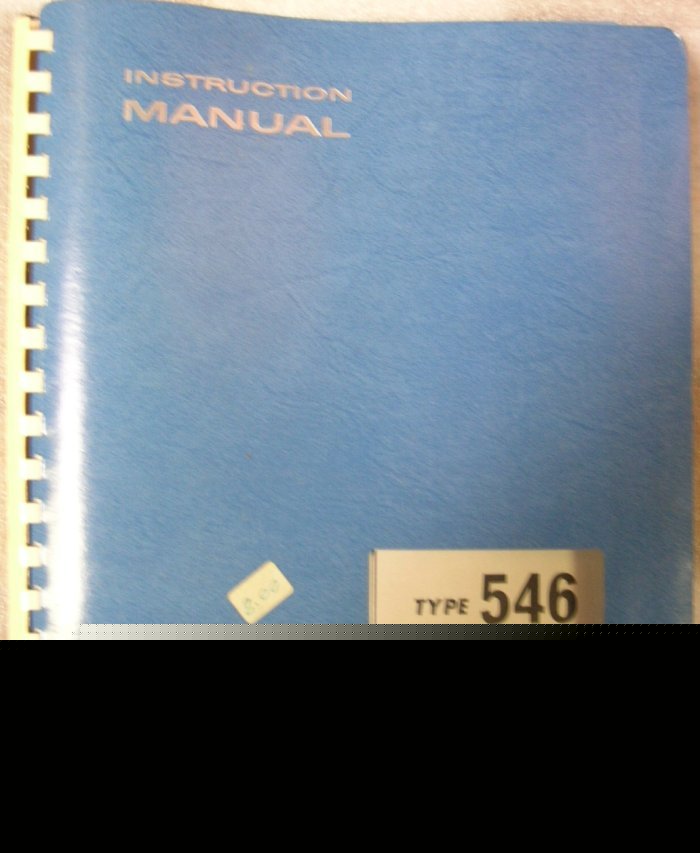 Tektronix 546 manual