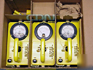 Victoreen v-777 civil defense 3 geiger counter set -717