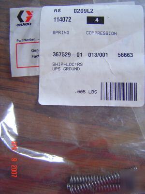 Spring compression graco paint spray parts 