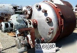 Used: kimberton reactor, 1100 gallons, 304 stainless st