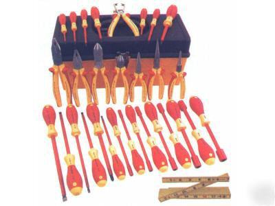 Wiha 31PC electricians insulated plier -screwdriver set