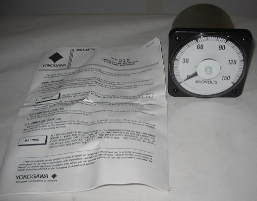 Yokogawa 103021PZYR 150KILOVOLTS panelboard meter