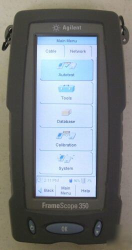 Agilent framescope 350 network performance analyzer