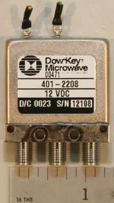 Dow-key spdt failsafe sma switch dc-18GHZ type 401-2208