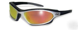 Gemini g-tech red lens global vision riding glasses
