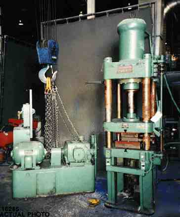 Hannifin 50 ton hydraulic 4-post press