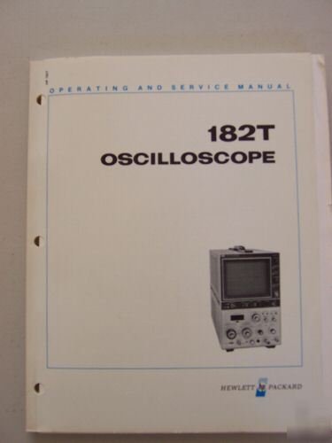 Hp 8559A spectrum analyzer &182T oscilloscope system