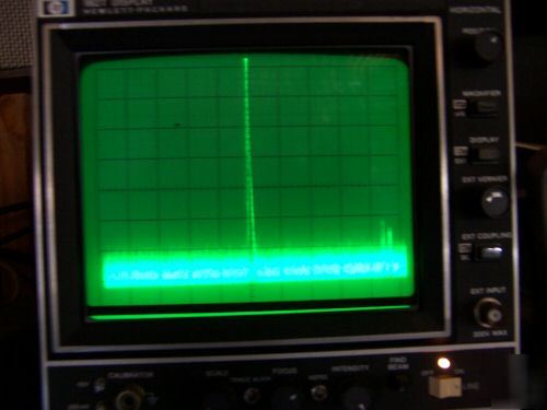 Hp 8559A spectrum analyzer &182T oscilloscope system