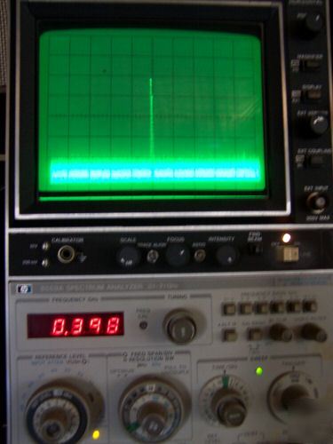 Hp 8559A spectrum analyzer &182T oscilloscope system