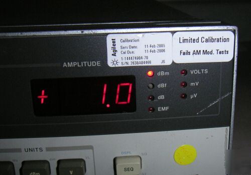 Agilent/hp 8656B signal generator 100KHZ - 990MHZ