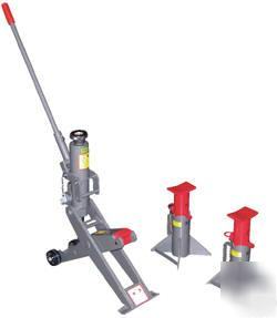 Manual hydraulic fork truck jack, lift, maintenance 