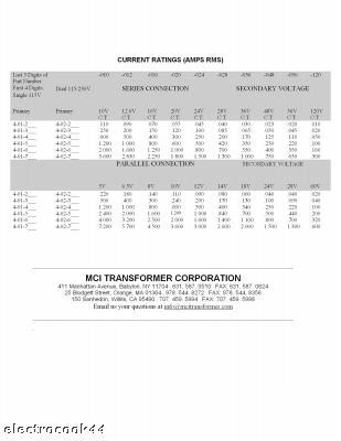 Pcb mount transformer 36 va rating 20VAC output voltage