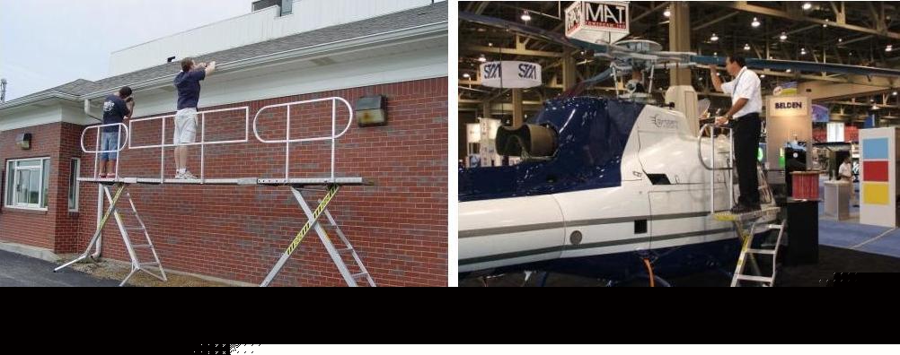 Safetec portable platform ladder scaffolding 5-step 12