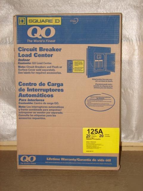 Square d QO320L125G circuit breaker load center 125A