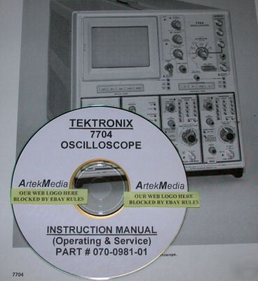 Tek 7704 instruction (operating & service) manual