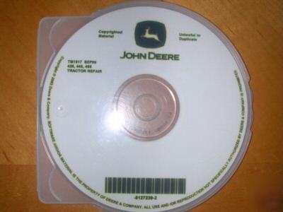 John deere 425-445-455 tech. repair manual