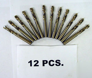 New (12) #41 cobalt stub drills - precision twist